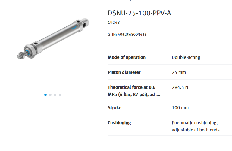 product mini pneumatic cylinder dsnu 40 60 ppv a small bore short stroke actuation-2