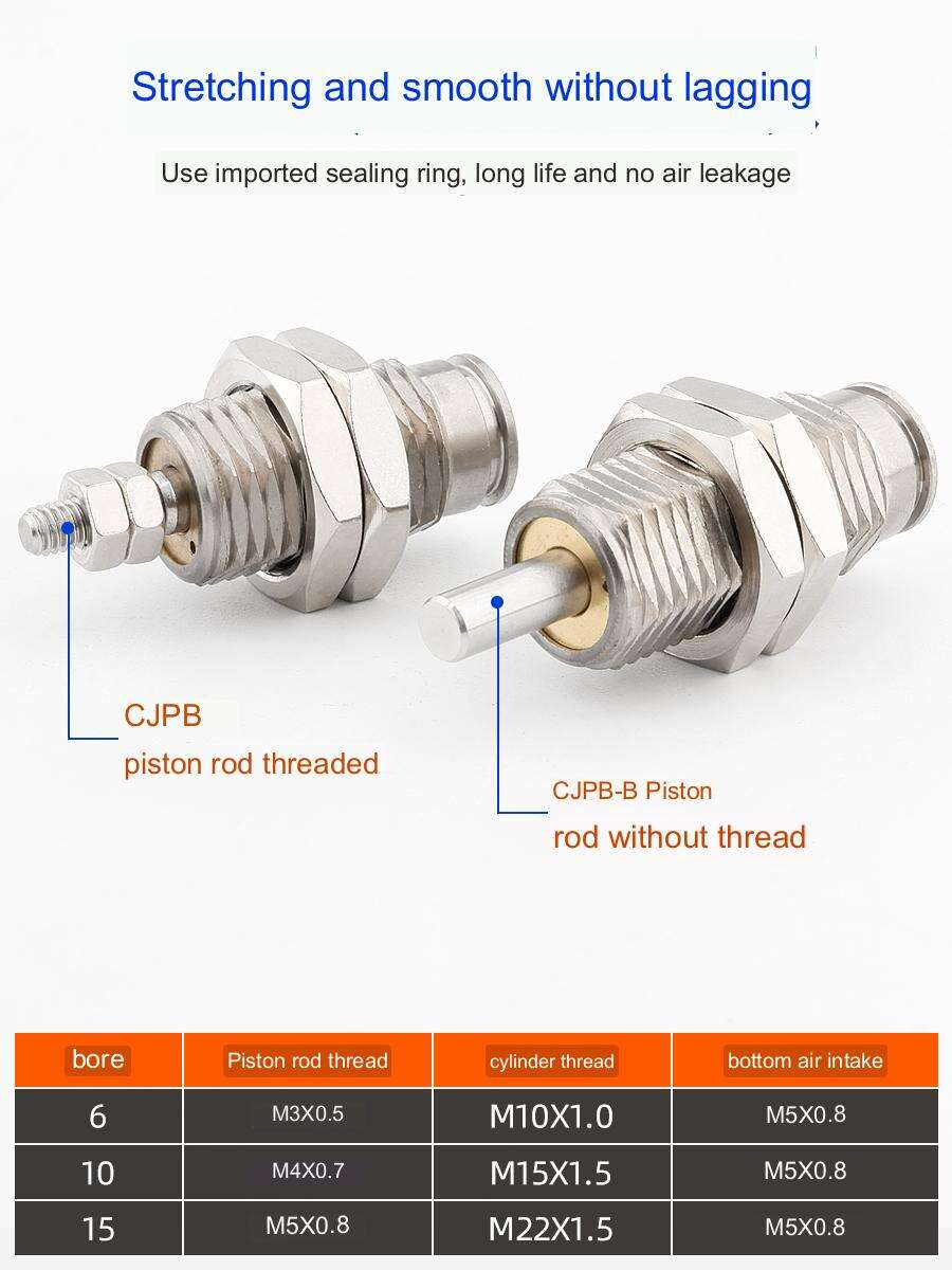 product low cost cjpb pneumatic pin cylinder reliable single acting design for industrial use-3