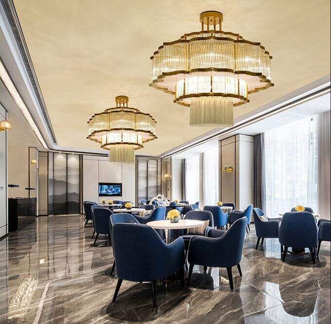 Court Style New Luxury Hotel Chandelier Restaurant Lamp Banquet Hall Chandelier details