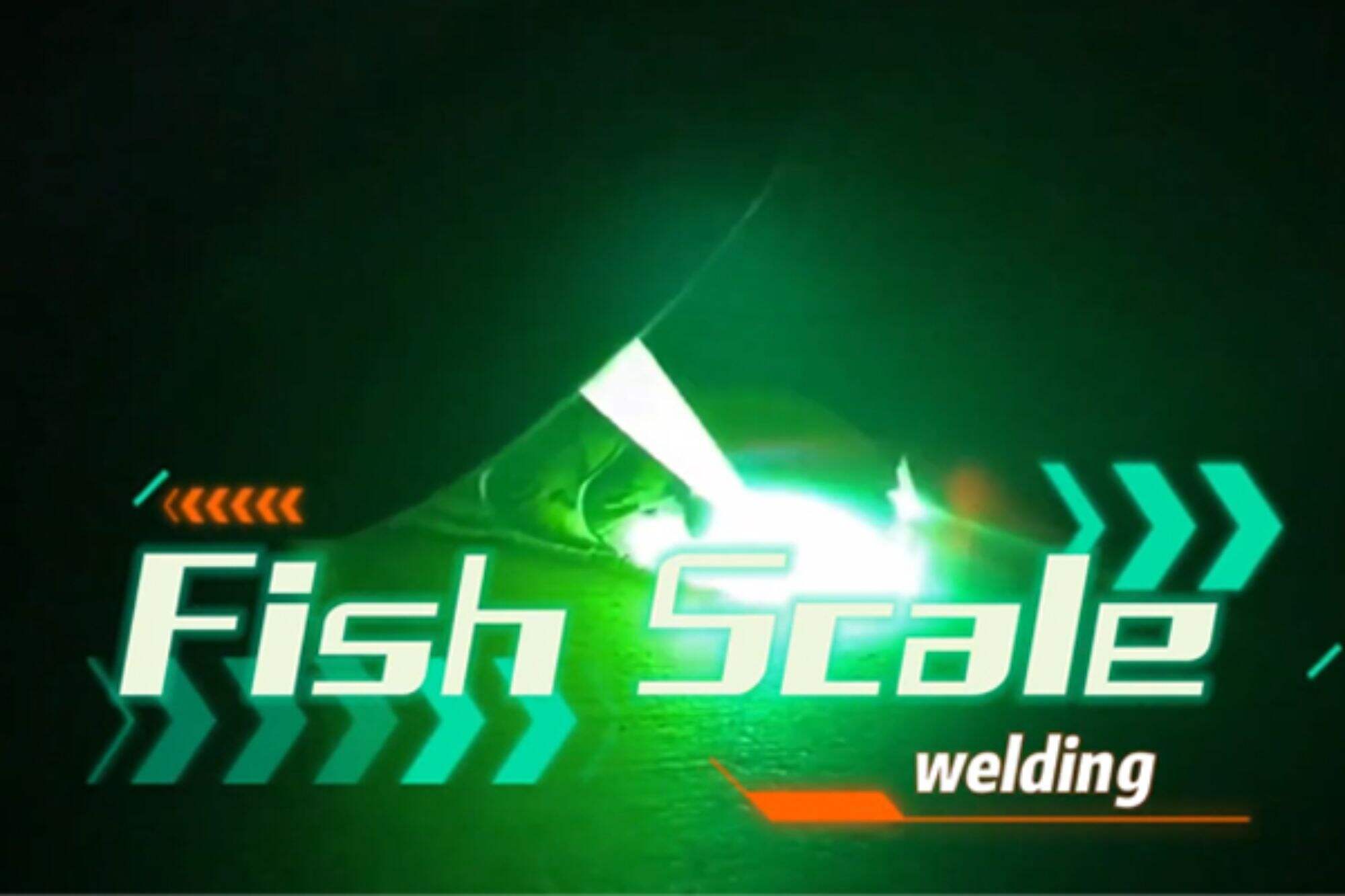Das tragbare Laserschweißgerät zeigt den Effekt des Fischschuppenschweißens und ist einfach zu bedienen