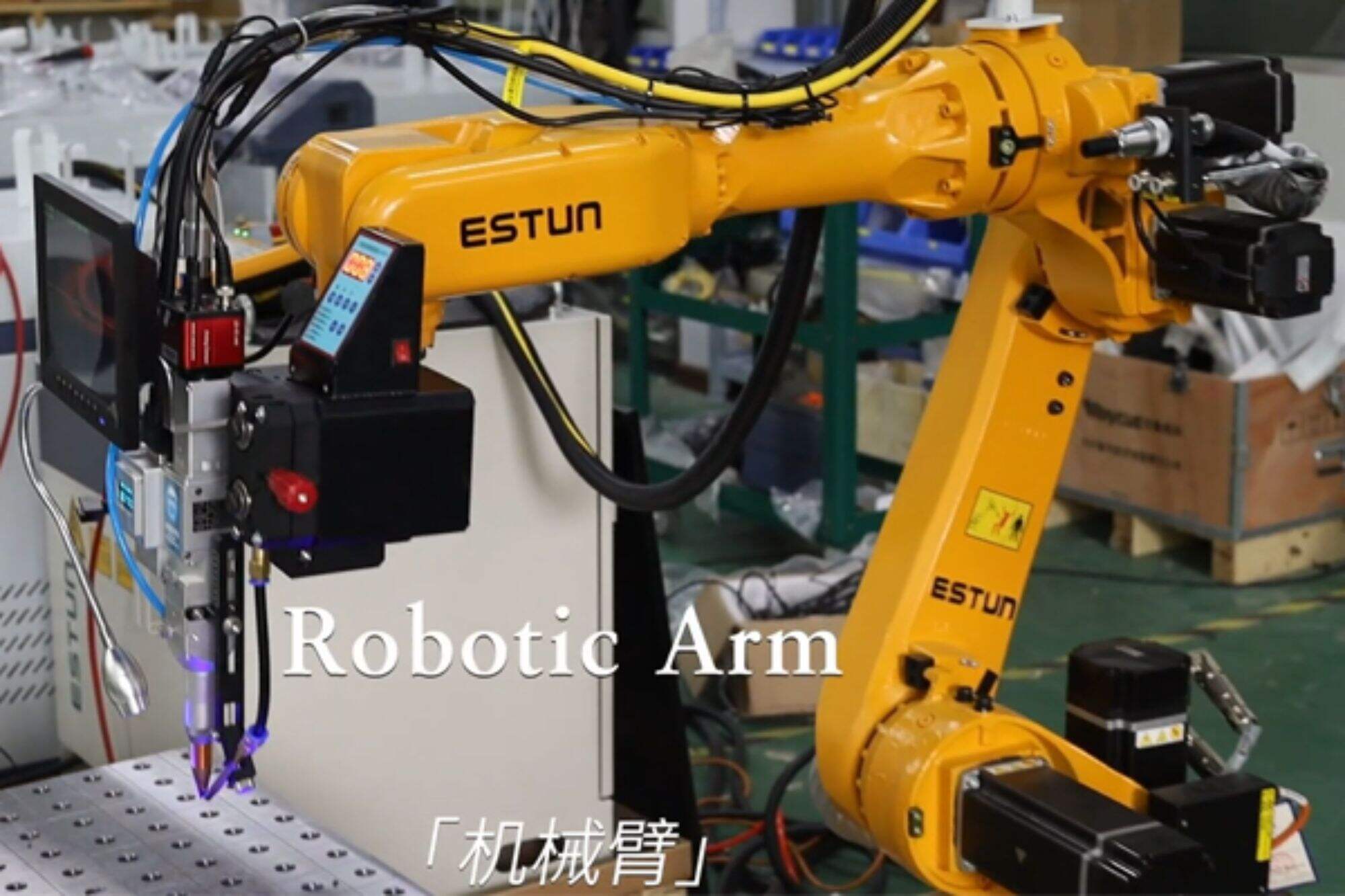 Robot lazer kaynak ekipmanının kurulum eğitimi