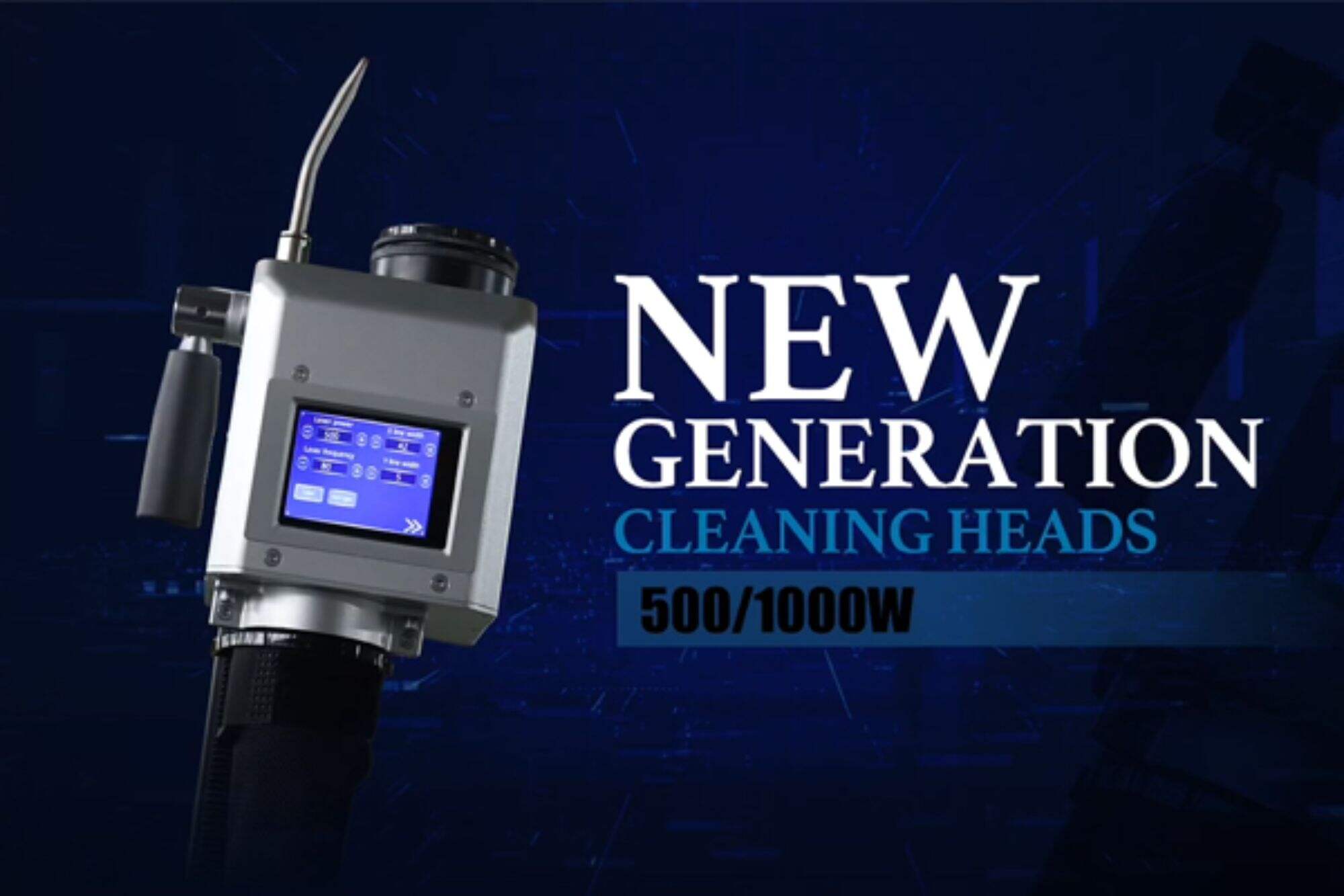 Nova cabeça de limpeza a laser para máquina de limpeza a laser de pulso de 500W/1000W