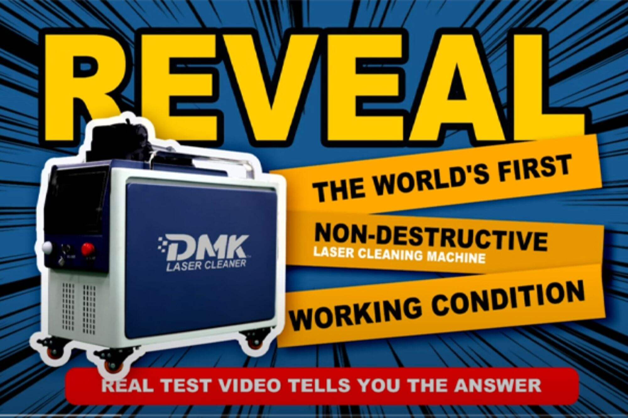 DMK200w tahribatsız darbeli lazer temizleme makinesi