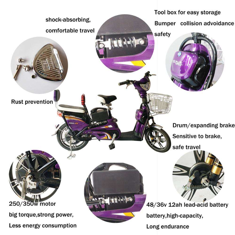 500W 48V Lead battery Electric city scooter for adult manufacture