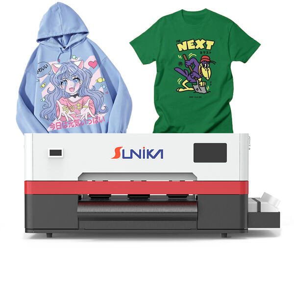 Gumawa ng custom na disenyo sa t-shirts, hoodies, at higit pa gamit ang aming mabilis na A3 printer.