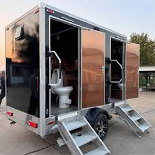 Luxury mobile toilets.