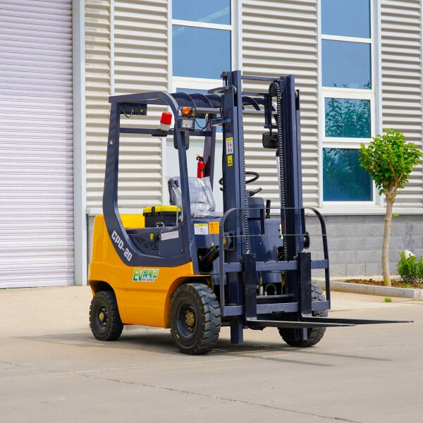 Experience the convenience and power of electric standing forklifts