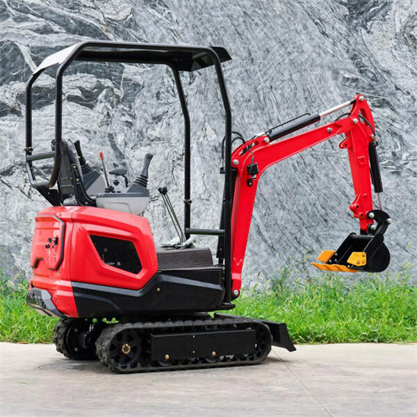 The mini digger causing a big stir