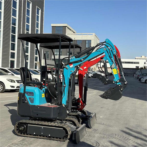 The mini digger excavator