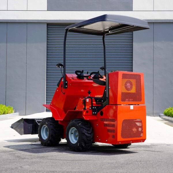 The Electric Mini Skid Steer Loader in Action