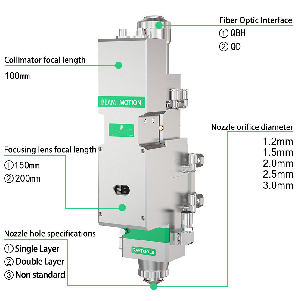 Raytools Original BT210S BT220 BT240S BM110 BM111 BM06K BS06K Metal Laser Cutting Machine Auto Focusing Fiber Laser Cutting Head details