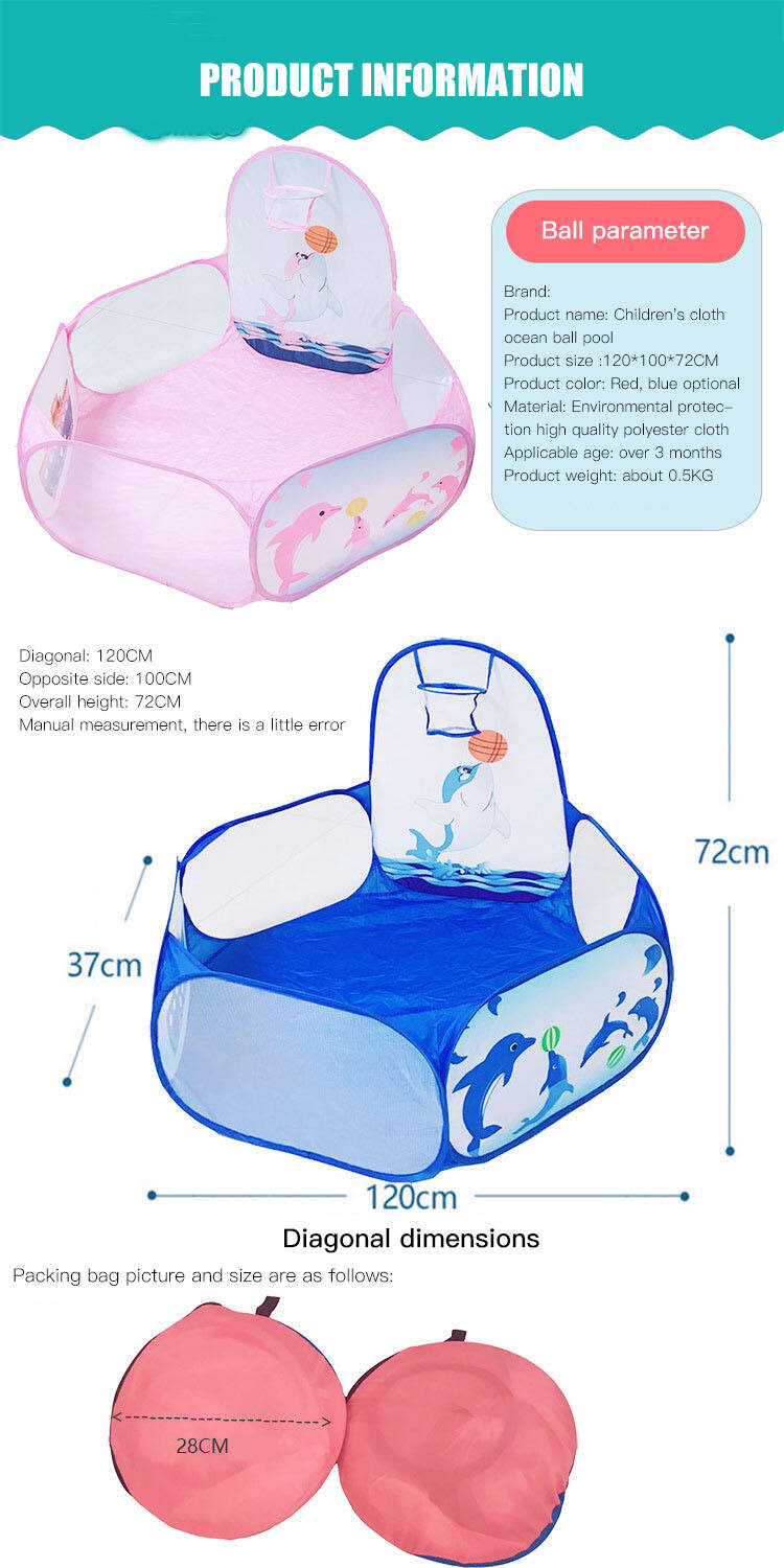 New Toy Tents Castle Play Tent Foldable Storage Room Toys Ball Pool for Children factory