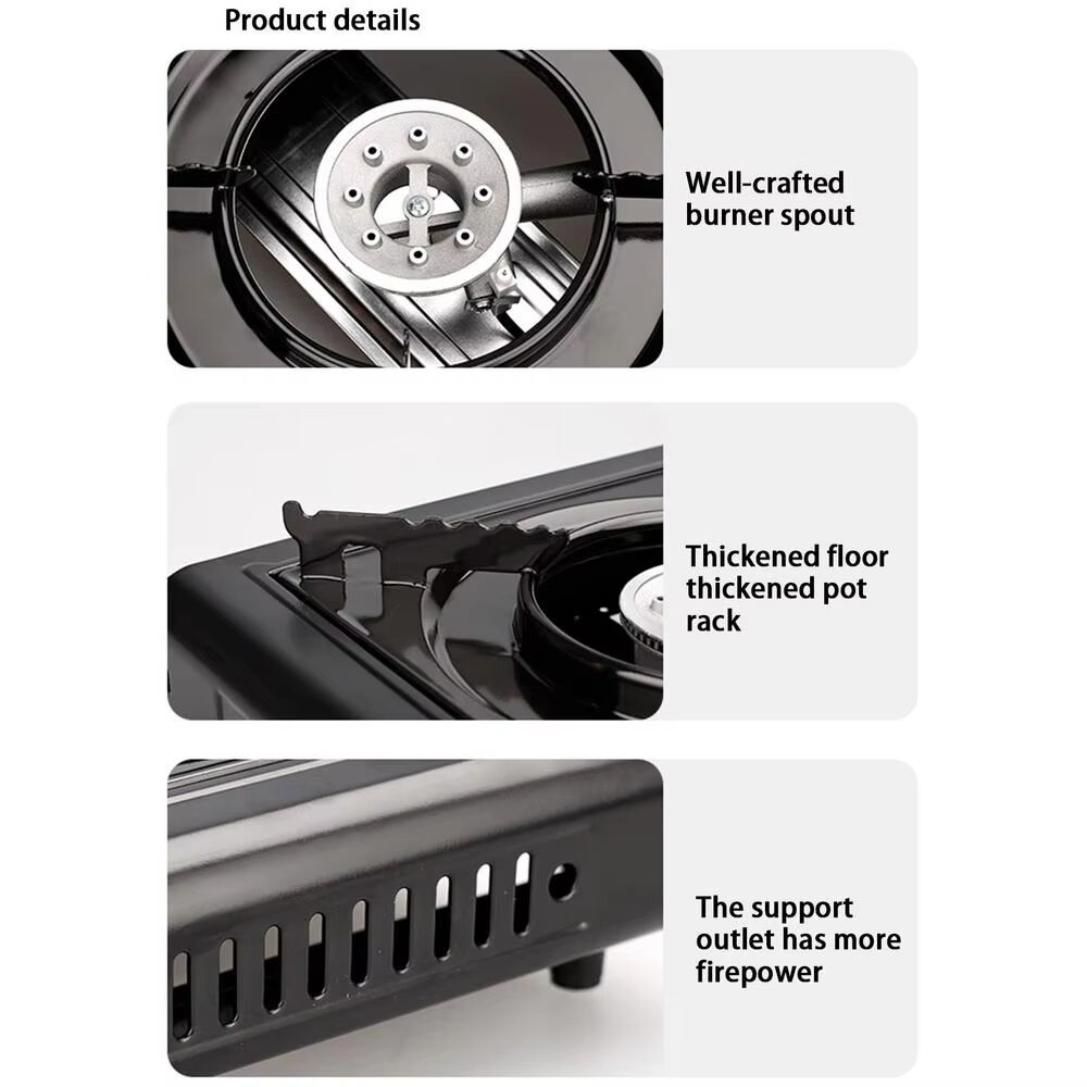Wholesale Outdoor Stoves Cookers Gas Portable Magnetic Gas Stove Camping Accessories Hot Pot Cassette Stove for Travel Picnic details