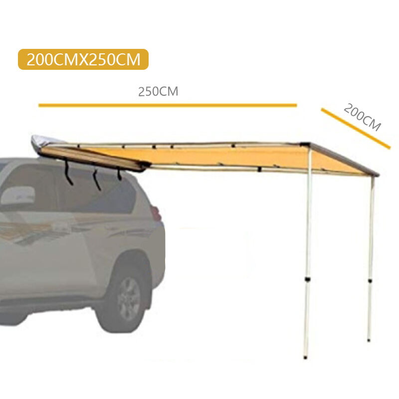 product portable outdoor umbrella roof cover uv car cover umbrella auto markise sun shade tent camping for car roof-3