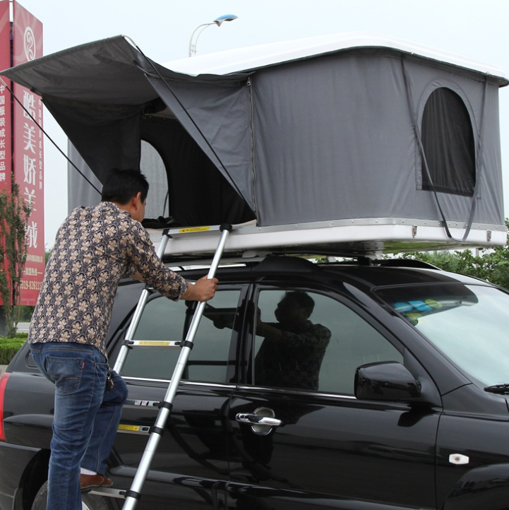 Wholesale Sansu Camping Outdoor Automatic Hard Shell Foldable Portable 4 Person Car Roof Top Rooftop Tent manufacture