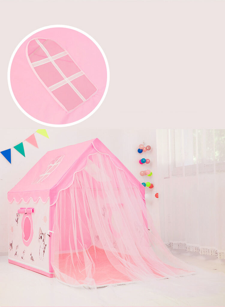 Top Selling Children Playhouse Indoor Castle Princess Cartoon for Kid Play Tent Toyhouse Foldable Portable manufacture