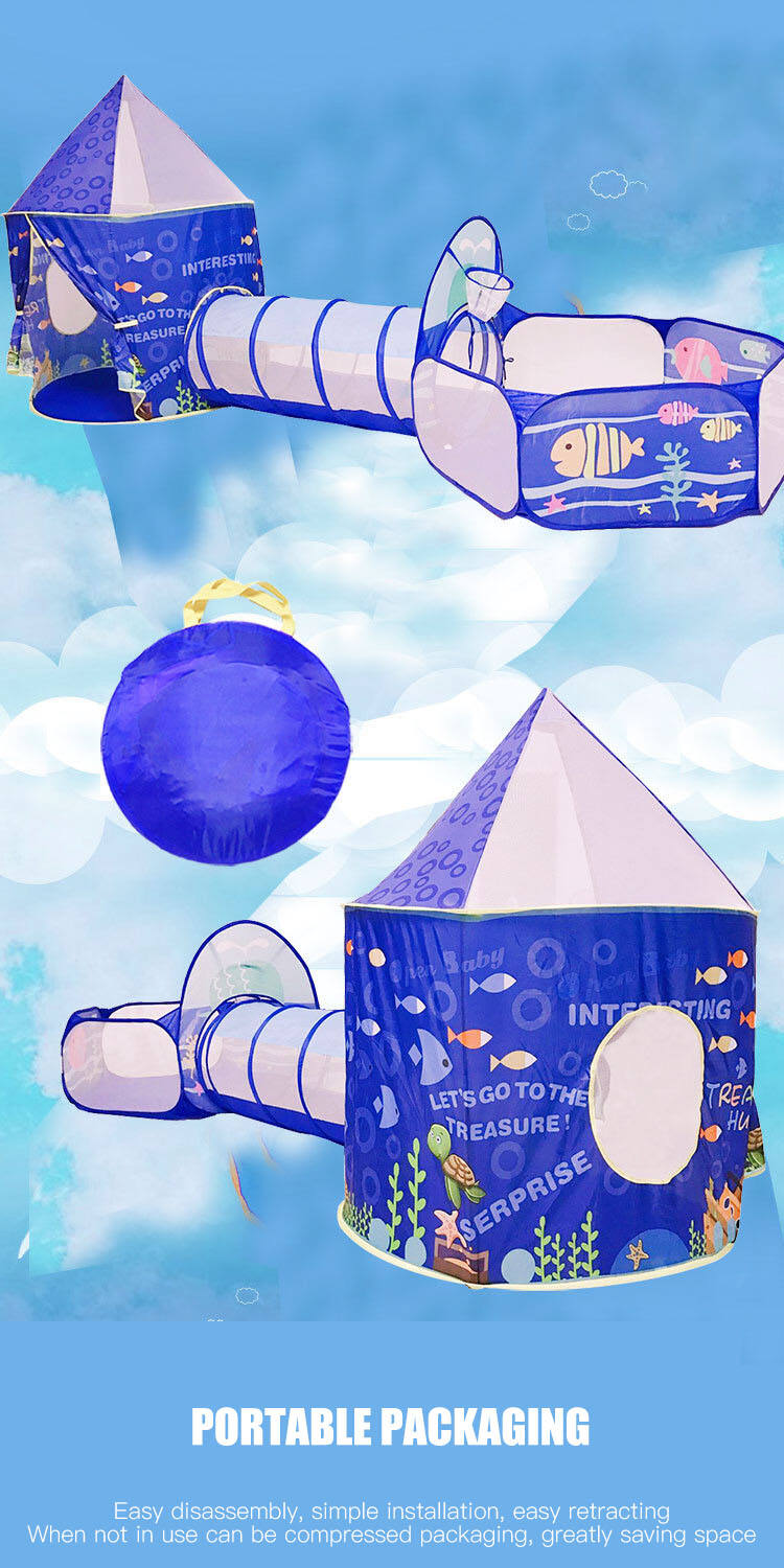 New Design Indoor Outdoor Fun Interaction Kids Tunnel Tent Crawl Pop up Children's Tent 3x1t Kids Room Tent details