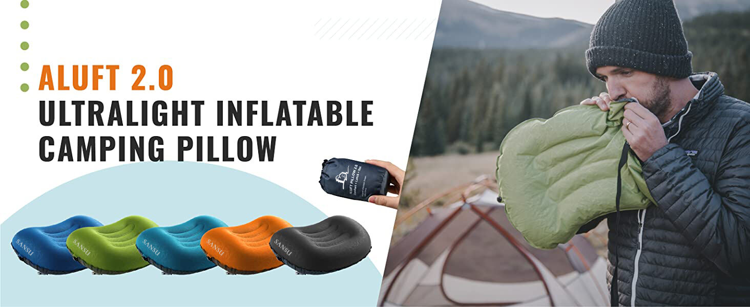 product ultralight inflatable camping travel pillow compressible waterproof outdoor pillows for sleeping woven tpu fabric air 4 season-4