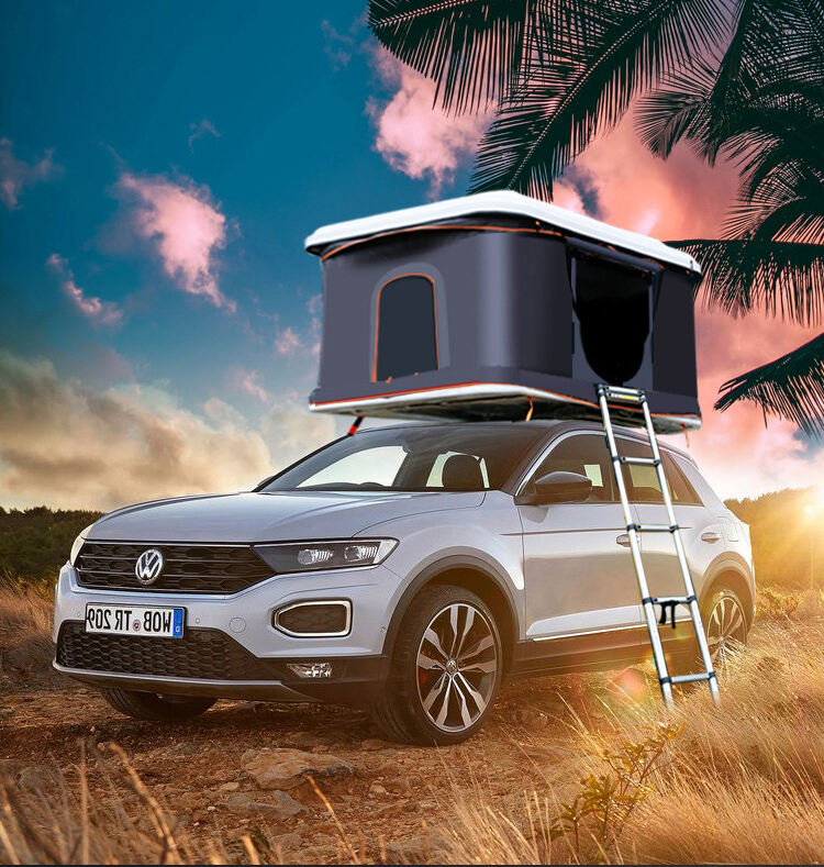 Wholesale Sansu Camping Outdoor Automatic Hard Shell Foldable Portable 4 Person Car Roof Top Rooftop Tent manufacture