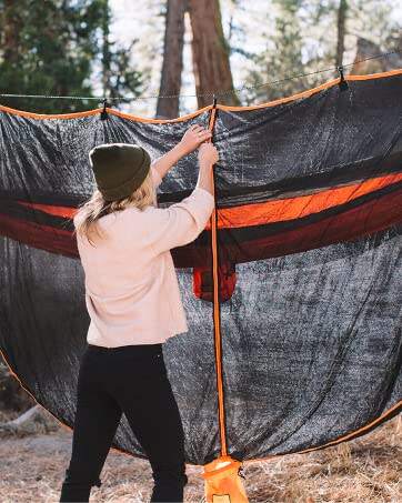 product camping accessories custom logo hiking gear ultralight foldable parachute nylon outdoor portable hitch camping hammock swing-6