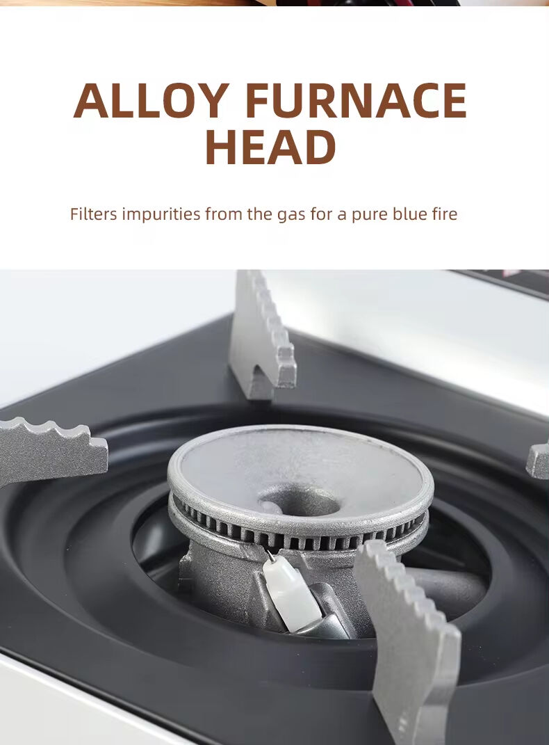 High Quality Camping Accessories BBQ Hiking MINI Tourist Burner Cooker Portable Stove Folding Portable Camping Gas Stove factory