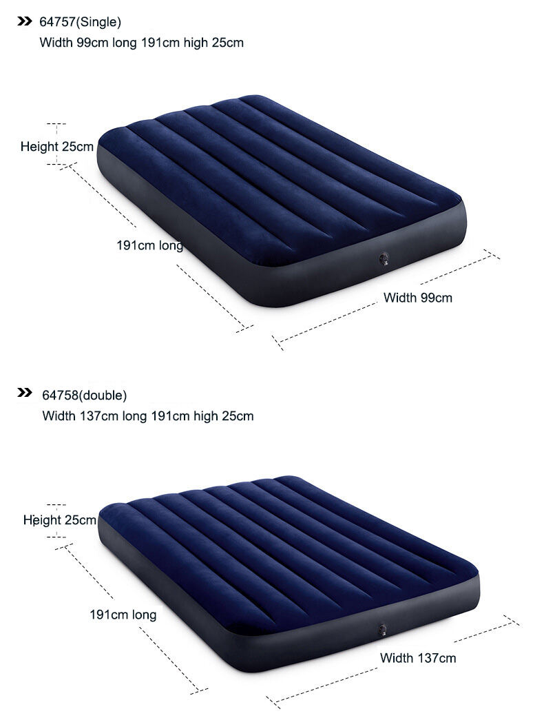 product 2025 outdoor convenience folding air mattress bed  double size camping beach mattress pvc camping mattress self inflating-7