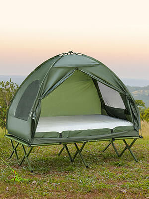 2 Person Foldable Camping Bed Portable Camping Cot Tent Elevated Luxury Portable Camping Tent With Bed factory