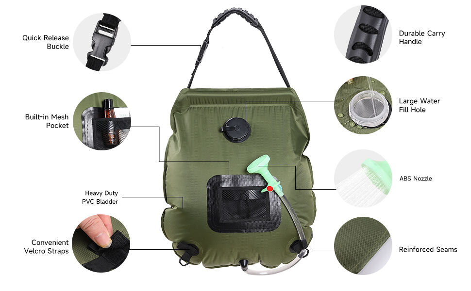 product 20l hanging shower tote bag pvc portable outdoor travel solar camping shower bag with removable hose switchable shower head-4
