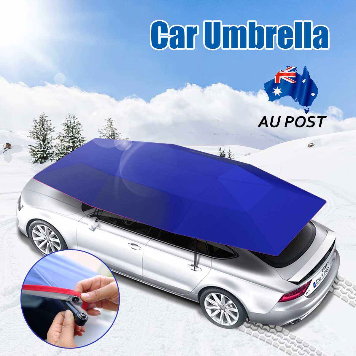 Good Quality Portable Top Roof Hail Uv protection Car Umbrella Automatic Car Covers Sun Shade Awning Tent Car Tent Umbrella details