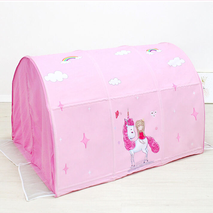 Factory Wholesale Convenient Installation of Foldable Pink Girl Princess Tent Bed Tent Children's Play Tent factory