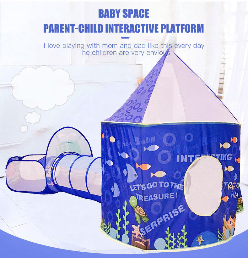 New Design Indoor Outdoor Fun Interaction Kids Tunnel Tent Crawl Pop up Children's Tent 3x1t Kids Room Tent details