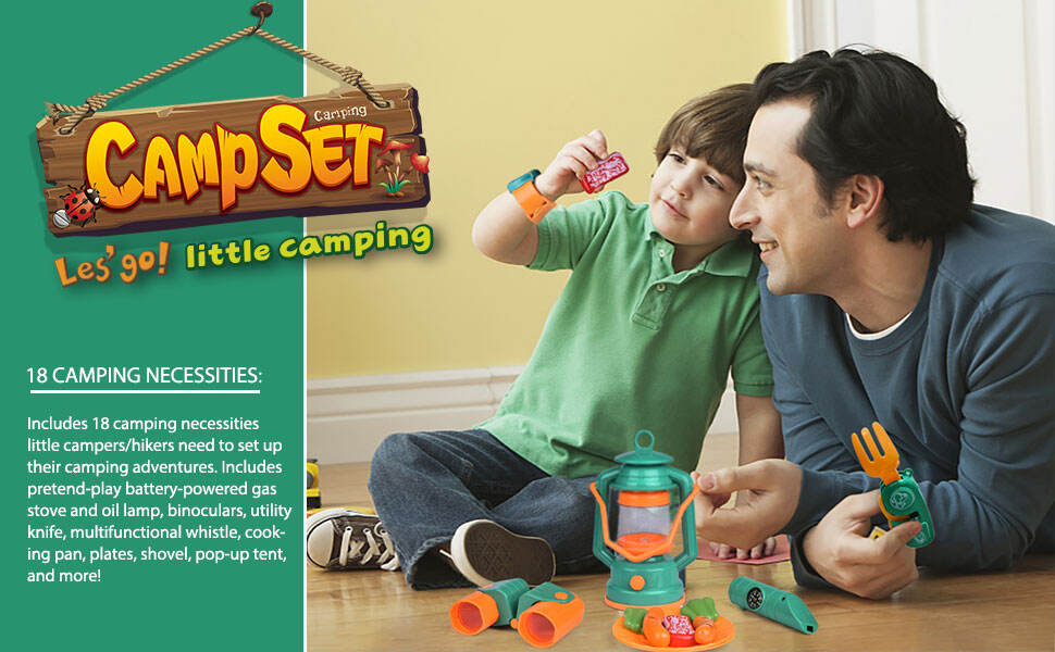 product outdoor toys camping toy indoor kids camping set toy camping gear set amping adventure kids pretend play set-4