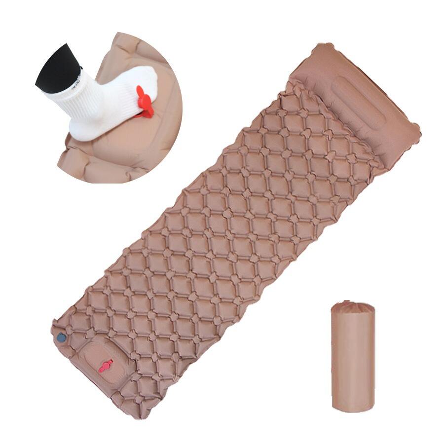Ultra-Light Compact TPU Inflatable Camping Sleeping Pad with Built-in Foot Pump Modern Design Outdoor Air Mattress details