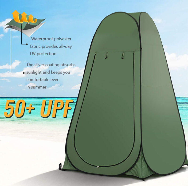 Outdoor Open Changing Room Portable Camping Toilet Popup Tent with Shower Good Quality Solid Color details