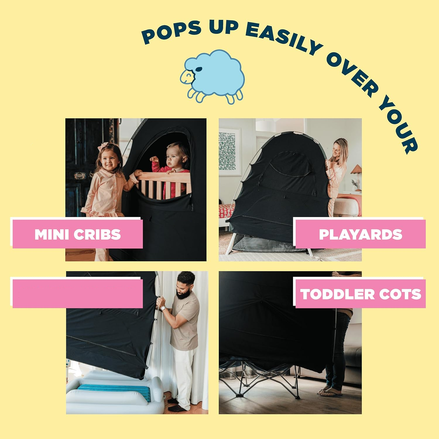 product blocks 95 light baby blackout tent sleep pod kids the original blackout sleep tent travel essential for babies and toddlers-9