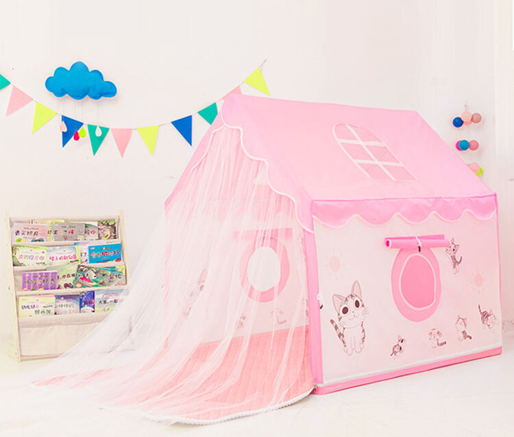Top Selling Children Playhouse Indoor Castle Princess Cartoon for Kid Play Tent Toyhouse Foldable Portable factory