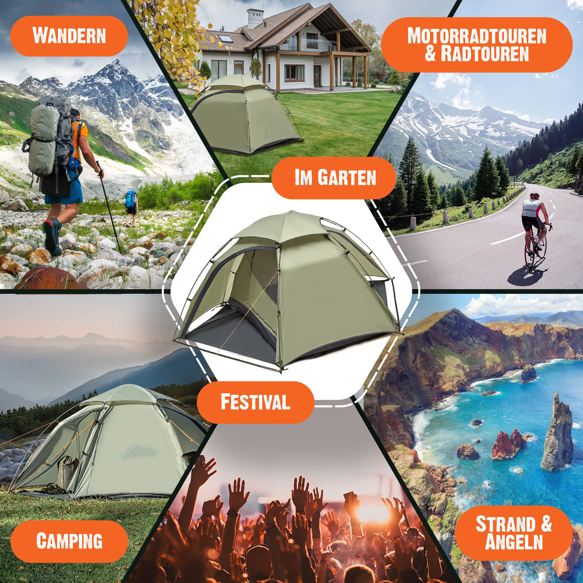 custom outdoor waterproof aluminum rod ultralight trekking tent for camping-9