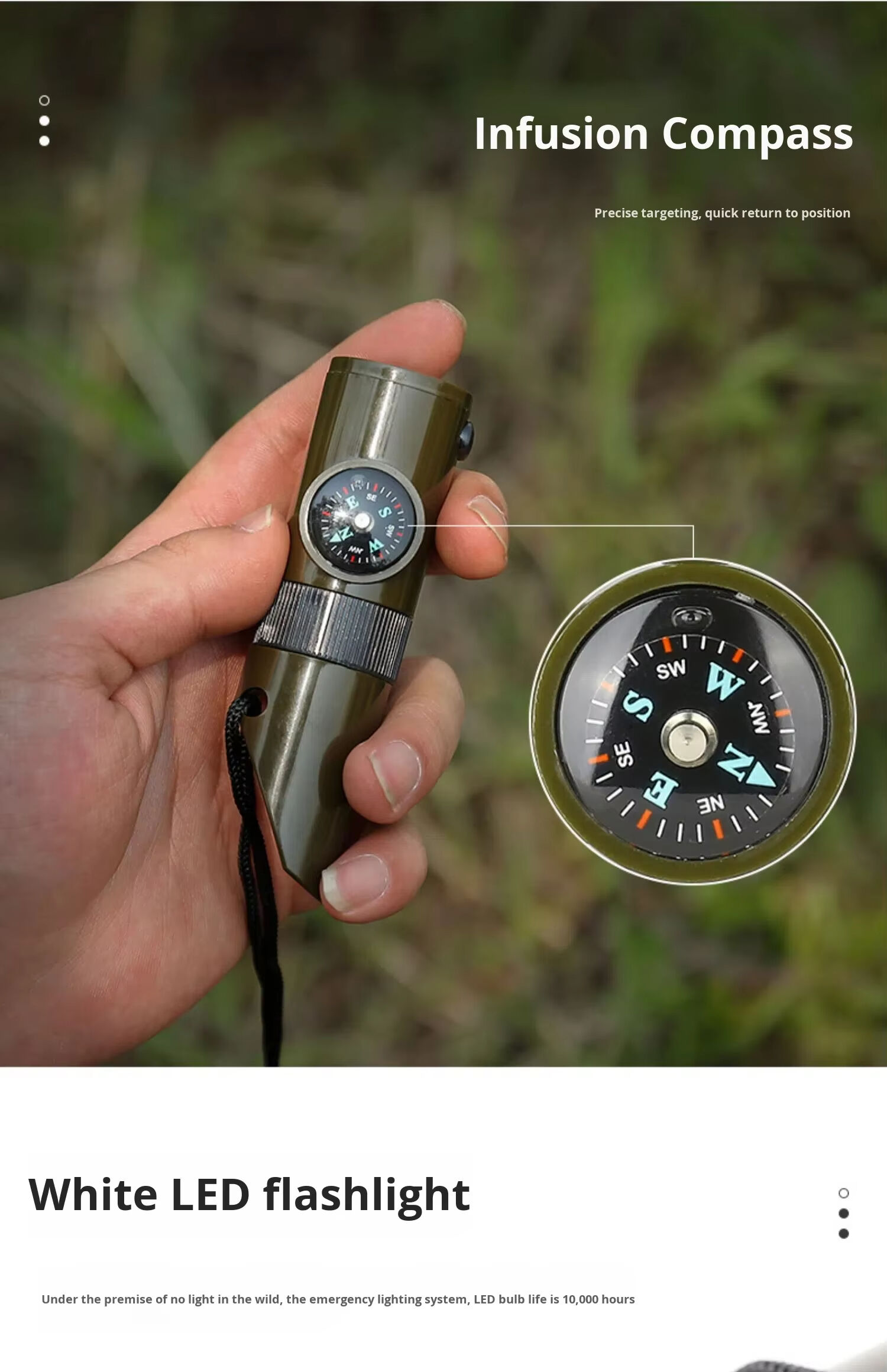 product outdoor survival whistle high frequency multi function rescue equipment supplies earthquake emergency rescue whistle-3