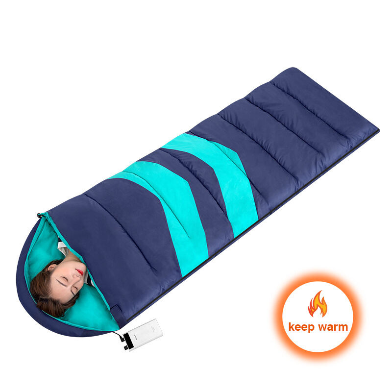 Customize Waterproof USB Electric Graphene Heating Sleeping Bag Outdoor Camping Washable Warm for Winter Carry Bag Easier SANSU supplier