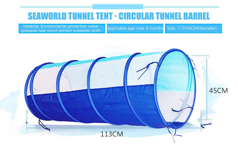 New Design Indoor Outdoor Fun Interaction Kids Tunnel Tent Crawl Pop up Children's Tent 3x1t Kids Room Tent factory