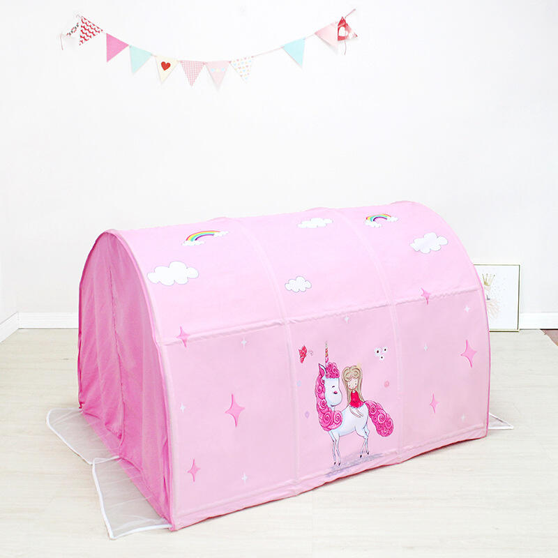 Factory Wholesale Convenient Installation of Foldable Pink Girl Princess Tent Bed Tent Children's Play Tent manufacture