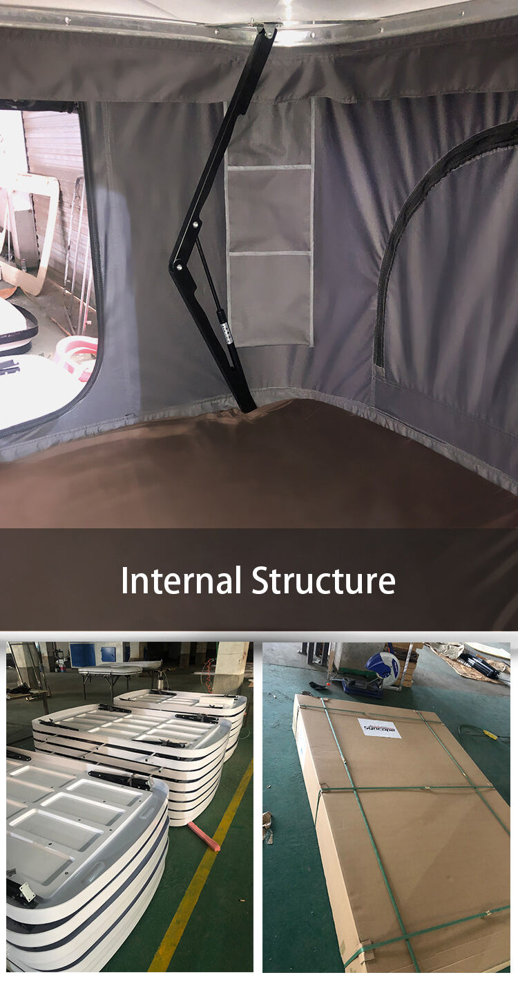 Tente De Toit Outdoor Camping Folding Roof Top Tent Box Hard Shell 4 Person Pickup Truck Suv Car Rooftop Tents for Sale factory