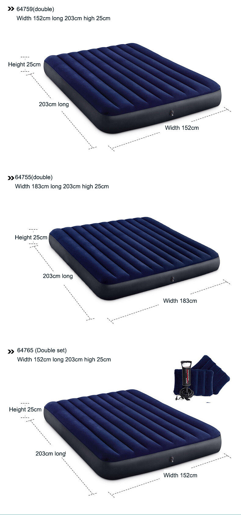 product 2025 outdoor convenience folding air mattress bed  double size camping beach mattress pvc camping mattress self inflating-8