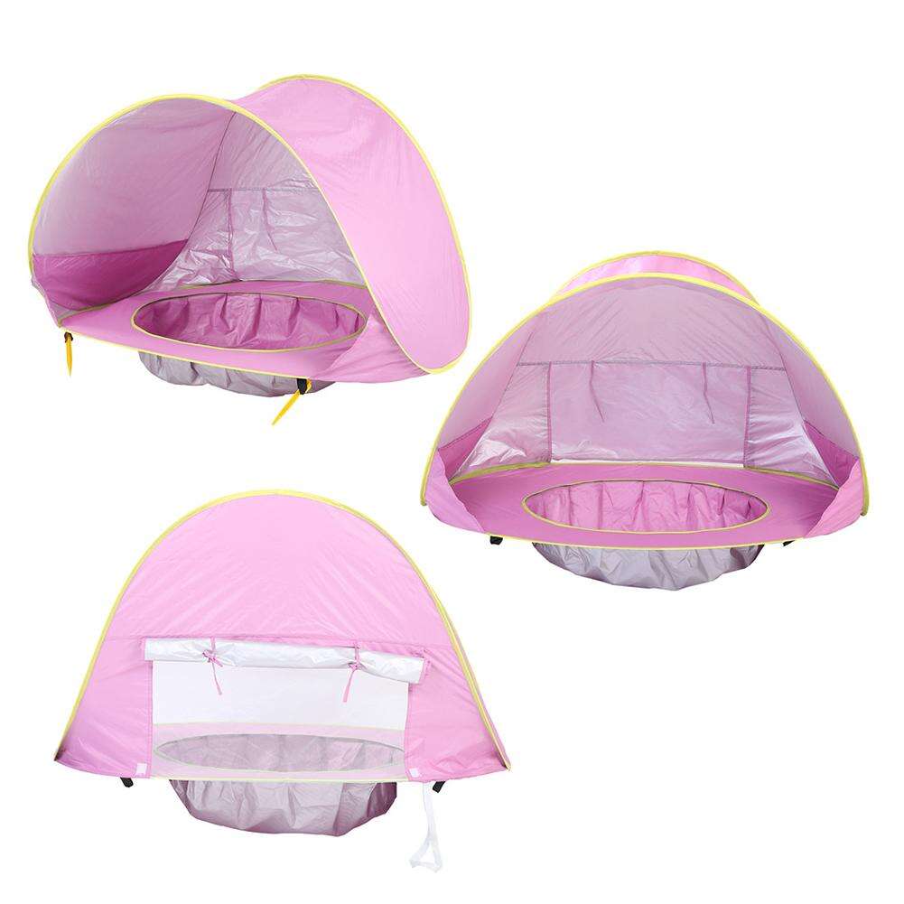 Outdoor Children Portable Waterproof Play Uv Carpa De Playa Para Bebe Baby Tent Kids Play Pop Up Tent Baby Beach Tent With Pool details