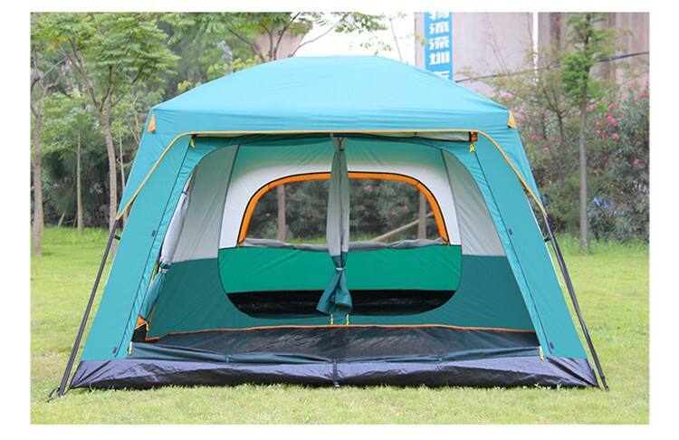 China Suppliers Luxury Large Size Wind Resistant Outdoor Family Camping Hexagonal Beach Tent for Camping Hiking manufacture