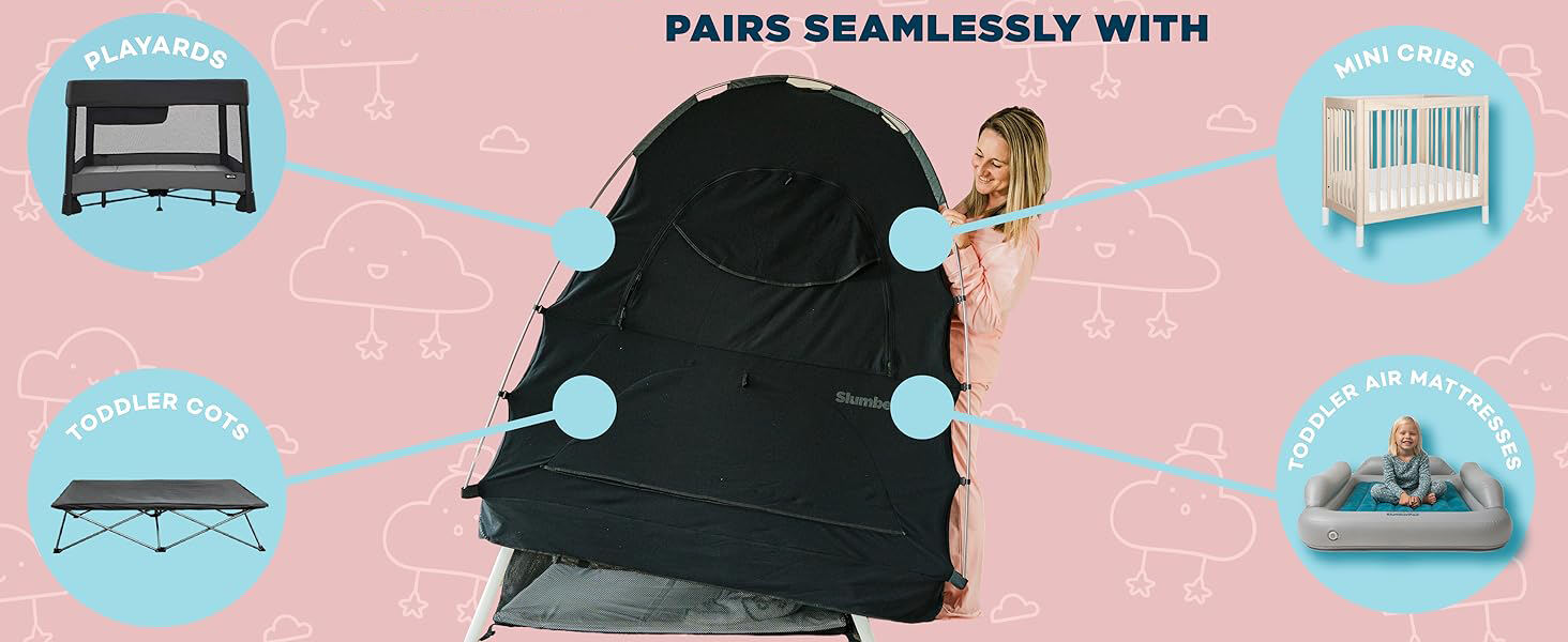 product blocks 95 light baby blackout tent sleep pod kids the original blackout sleep tent travel essential for babies and toddlers-4