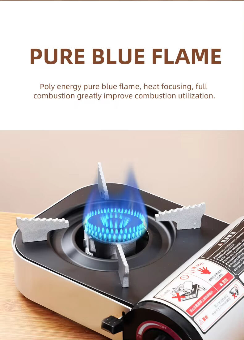High Quality Camping Accessories BBQ Hiking MINI Tourist Burner Cooker Portable Stove Folding Portable Camping Gas Stove supplier