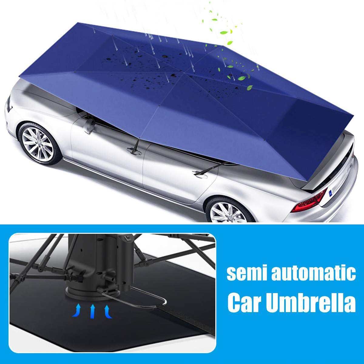 Good Quality Portable Top Roof Hail Uv protection Car Umbrella Automatic Car Covers Sun Shade Awning Tent Car Tent Umbrella supplier