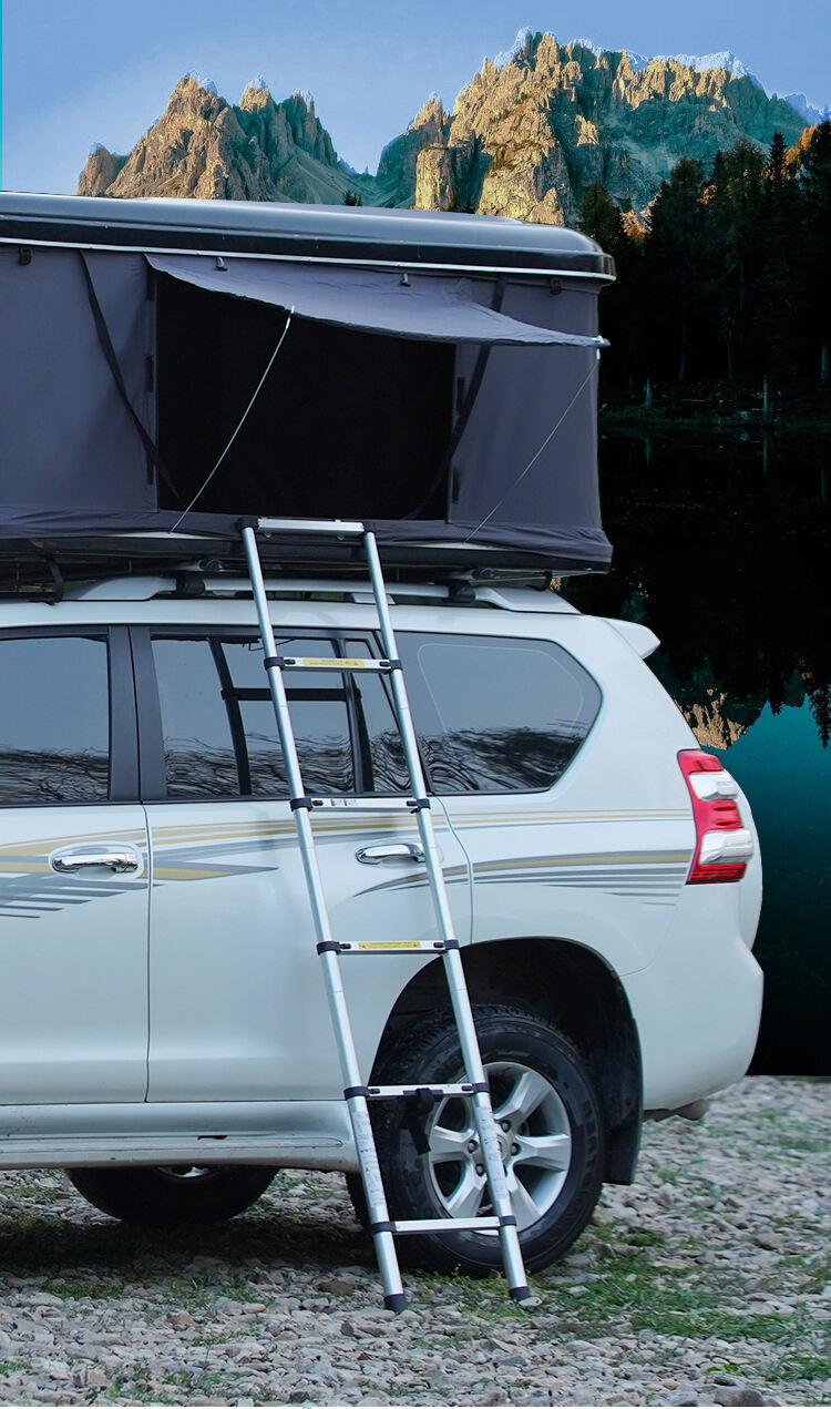 Wholesale Sansu Camping Outdoor Automatic Hard Shell Foldable Portable 4 Person Car Roof Top Rooftop Tent factory