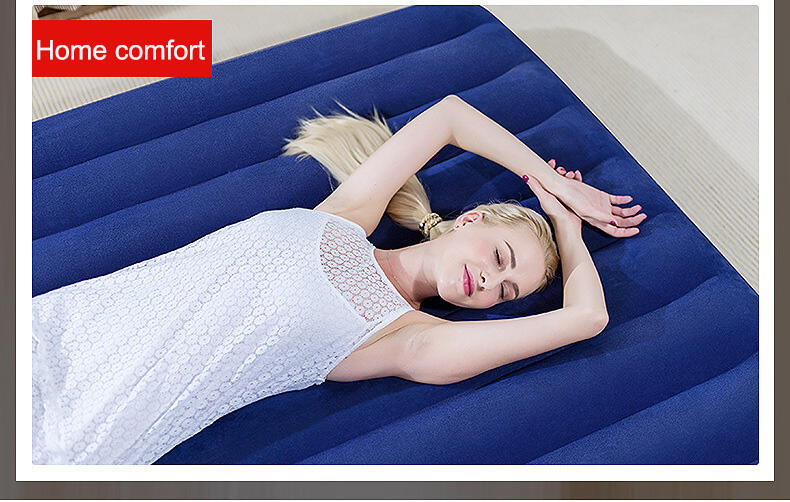 product 2025 outdoor convenience folding air mattress bed  double size camping beach mattress pvc camping mattress self inflating-4